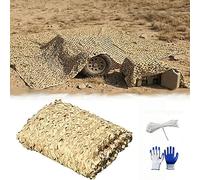 Genérico Red de Camuflaje Militar, Malla de Camuflaje Protección Solar Exteriores, Red Camuflaje Poliéster Oxford para Cámping Caza Decoración Abrigo Bosques, Jardines Y Otras Escenas(15x15m)