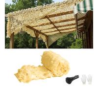 Genérico Red De Camuflaje Militar, Malla De Ocultación Jardín Exterior, Tela Toldo Sombra Impermeable con Protección Solar, Malla De Sombra para Caza, Acampada, Valla, Fotografía Y Eventos(W3xH20m)