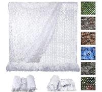 Genérico Red de Camuflaje Militar, Malla Ocultacion Tela Camuflaje Hide Fotografia para Caza, Protección Solar, Camping, Paisaje Forestal, Jardín, Fiesta, Decoración 3x4 3x6 4x5 4x6 5x6m(7x15m)