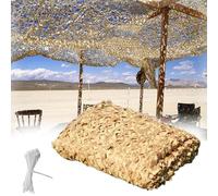 Genérico Red de Camuflaje Militar, Toldos Terraza Beige, Protección Solar Toldos Solar Militar Velas, Red de Sombra Caza para Interior O Exterior Coche Fiesta Exhibición Telón de Fondo(5x5m)