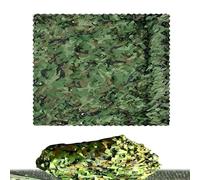 Genérico Red de Camuflaje para Caza 3x5m, Tela Oxford Militar para Escondite de Tiro, Observación de Aves, Equipo Táctico de Camping, Red Resistente Woodland para Bosque Sombra(3.5x4M)
