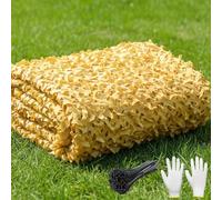 Genérico Red de Camuflaje Persianas de Malla Doble, 1x2m 1.5x4m 2x4m 6x8m 5x10m 10x18m Red de Sombra de Camuflaje para Sombrillas Que Acampan Ocultación de Coche Fiesta Refugio Techo Valla(W7xH11m)