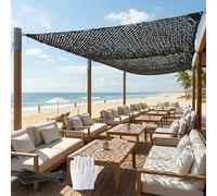 Genérico Red De Camuflaje Persianas De Malla Doble para Caza, Camping, Bosque, Jardín Y Otras Escenas, 2x2m,2x6m,3x5m,4x11m,6x8m,7x14m Red De Sombra Reforzada Militar(W9.5xH15m)