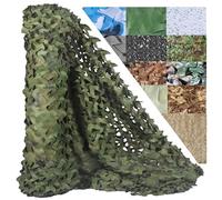 Genérico Red de Camuflaje Resistente para Exteriores - Malla de Privacidad y Sombreo Woodland - Lona Impermeable para Toldo de Coche, Valla de Jardín, Caza y Decoración de Fiestas(Forest,6 x 12 m)