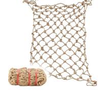 Genérico Red de Cuerda de cáñamo Resistente de 90 x 90 cm, Red de Escalada de Seguridad para Interiores y Exteriores, protección Decorativa para Paredes y áreas de Juego, fácil instalación, Cuerda de