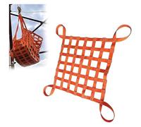 Genérico Red de elevación de Carga de Alta Resistencia de 1,5 x 1,5 m, Capacidad de 500 kg, Correas de Malla de 10 cm, Duradera para una Carga y Descarga seguras, Ideal para Uso en almacenes y transp