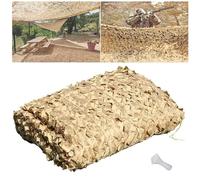 Genérico Red de Sombra de Jardín, Red de Camuflaje Militar, 1.5x5m 1.5x7m 2x6m 3x8m 4x7m 5x8m 10x10m, Malla de Protección Solar para Parasol,Caza,Tiro,Acampada(4x12m)