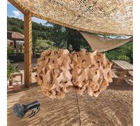 Genérico Red De Sombra Exterior, Toldos Terraza Red De Sombra De Jardín, Malla De Camuflaje Red De Camuflaje Protección Solar Toldos(2.5x6 M)
