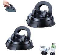 Genérico Redreeer Car Phone Holder, 360-Degree Rotatable Mobile Holder with Non-Slip Base, Strong Adsorption Car Holder, Ergonomic 120-Degree Comfortable Viewing Angle, Suitable for All Models (2Pcs)