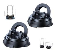 Genérico Redreeer Car Phone Holder Mount, 360-Degree Rotatable Mobile Holder with Non-Slip Base, No Installation Required, Suitable For Dashboard, Center Console, All Models (2pcs)