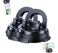 Genérico Redreeer Car Phone Holder Mount, 360degree Rotatable Mobile with Base, Strong Adsorption Car Bracket, No Installation Required, Suitable For All Models, Cars Phone Holder (2pcs)