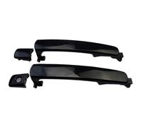 Genérico Reemplazo de manija de puerta de automóvil 2 manijas exteriores para puerta delantera, trasera, izquierda y derecha para Nissan para Rogue Murano piezas(Black Front LH RH)
