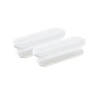 Genérico Reemplazo de Manillas Ventana, 4 tiradores autoadhesivos for cajones de armarios y ventanas, organizador puertas correderas(WHITE)