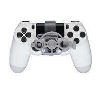 Genérico Reemplazo del Volante para PS4 el Controlador Juegos de Carreras Mini Volante Rueda de Impresión 3D Controlador Auxiliar Juego Joystick Simulador Gamepad (Silver)