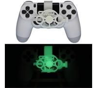 Genérico Reemplazo del Volante para PS4 el Controlador Juegos de Carreras Mini Volante Rueda de Impresión 3D Controlador Auxiliar Juego Joystick Simulador Gamepad (Luminous Green)