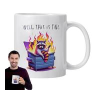 Genérico Refined Ceramic Mug - Heat Resistant Novelty Mugs, 350ml Hot Chocolate Mugs with Ergonomic Handle, Drinking Mug for Afternoon Tea, Drinking Cup, Decorative Cup for Everyday Use