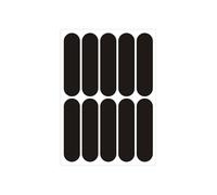 Genérico Reflective Helmet Stickers,10 Pieces Highly Visible Safety Decals, Reliable Acrylic Reflective Hard Hat Stickers For Car Bicycle Driveway Night Firefighter Truck Motorcycle