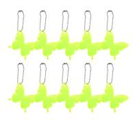 Generico Reflective Keychain | 10 Pack Reflective Safety Reflector Butterflies - 6x5cm Perfect Keychain Reflectors Pendant, Kids Reflector Chains, School Bag Safety Tags for Wheelchairs
