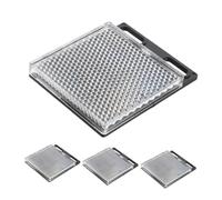 Genérico Reflector Catadióptrico para Fotoeléctricos Panel Retrorreflectante de Espejo 4 Piezas Accesorio Reflectante para Fotocélula Alta Visibilidad para Seguridad Vial y Uso