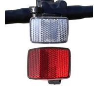 Genérico Reflectores para Bicicleta, 2 Piezas Equipo Conducción Nocturna, Kit Reflectante Seguridad Vial Bicicleta, para Caminos Tierra, Ciudad, Atardecer, Montaña, Moto y Patinete