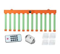 Genérico Reflex Challenge Game, Hand-Eye Training Toy, Rechargeable Drop Stick Design, Remote Control Fun, Nursery Preschool Competitive Play, Size 23.23x7.28 Inches, Orange, Blue, 1pc