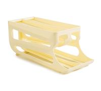 Genérico Refrigerador para Almacenamiento de Huevos: Bandeja Enrollable automática de 3 Niveles, Estante dispensador por Gravedad, contenedor para Ahorrar Espacio | Organizador de Cocina rodante