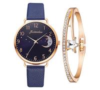 Genérico Regalo de + con Pulsera Reloj Mujer Relojes Reloj Pulsera Reloj de Mujer Naranja por Digital Reloj Reloj (Blue, One Size)