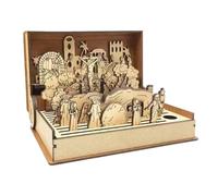 Genérico Regalo Familiar de Semana Santa de Pascua, Escena de resurrección de Pascua, Libro portátil de Escena de resurrección | Suministros para Contar Historias, decoración Religiosa para el hogar