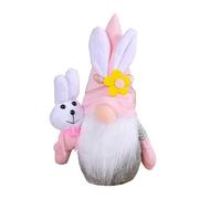 Genérico Regalo Festivo Nueva decoración de Pascua Muñeco sin Rostro Decoración de Conejito Pascua (A, 9x4x3cm)