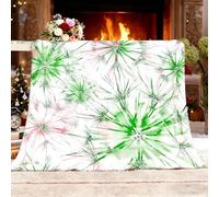 Genérico Regalo Manta XXL 180x200cm Abstracto Acuarela Plantas Cactus Suave y Cálida de Franela de Forro Polar Mantas Blanco Fácil de Cuidar Manta Térmica para Cubre Sofa Colchas