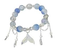 Genérico regalo rodonita pulsera pulsera elección joyas pulseras encanto encanto cadena ajustable para mujer joyería clásica pulsera perlas amantes mamá colores joyería, talla única, Plástico, No es