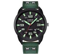 Genérico Regalos Analógicos Fecha Casual Business Relojes Cuarzo Reloj de Pulsera de Cuero Hombres Reloj Personalizado Nombre, c, talla única