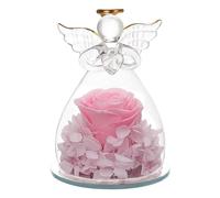Genérico Regalos de Flores de Rosa de ángel,Regalo de Rosa de ángel - Regalos de ángel de Rosa preservado - Regalo de Flor eterna para Navidad, Boda, Aniversario, cumpleaños, Acción de Gracias.