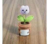 Genérico Regalos Originales para Mujeres y Hombres Regalo Divertido Muñeco Amor Motivación Idea Cumpleaños Regalo Diferente San Valentín Personalizable Plantas Sonriente Corazón Rojo (Flor Morada)