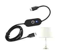 Generico Regulador para iluminación LED - Control táctil a través de USB tipo C, cable regulador táctil para tira LED con indicador luminoso, apto para cocina, estantería de escaleras, tocador