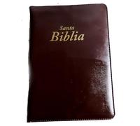 Genérico Reina Valera Biblia RV 1960 Letra Super Gigante Piel Sintética con Cremallera