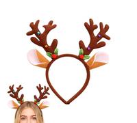 Genérico Reindeer Hairband - Holiday Celebration Headwear, Festive Party Accessory, Elegant Seasonal Decoration, Novelty Costume Ornament for Family Gathering, Wedding and Concert, 24x22x2cm