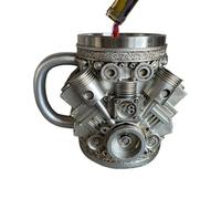 Genérico Reisekaffeebecher,Motorförmiger Thermobecher Für Kaffee Mit Langlebigem Design | Multifunktioneller 5.91x5.12x3,94 ZollHeiße Schokolade Whisky Cocktails