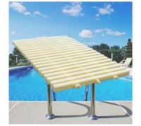 Genérico Rejilla de desagüe para Piscinas, Filtro Protector de canaletas empalmable para Piscinas elevadas y duchas de Pasillo - 30x100CM, 10 Piezas, Color Hueso (Color Hueso 18x100CM/15 Piezas)