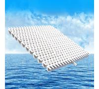Genérico Rejilla de Drenaje Antideslizante para Piscinas, Patios y entradas de vehículos - 8 Piezas, 18 x 100 cm. Cubierta de Rejilla de plástico PP empalmable para una Mejor gestión del Flujo de AGU