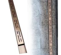 Genérico Rejilla de Drenaje de Canal Estrecho de 39" - Drenaje de canaleta Decorativo de Acero Inoxidable para Piso de Garaje, colador de Drenaje francés Delgado, acabad