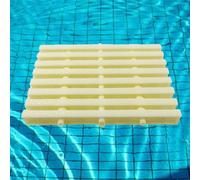 Genérico Rejilla de Drenaje Flexible para Piscina - Rejilla de Drenaje de Canal de 20 cm para Ducha Interior/Exterior, Rejilla de rebosadero Duradera, 20 Piezas (Color Hueso)