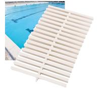 Genérico Rejilla de Drenaje para Piscina Exterior - Rejilla de Ducha de 18 x 100 cm para Patios, aceras, Granjas y Bordes de Casas - Paquete de 2 Cubiertas de Drenaje antidesbordamiento para una gest