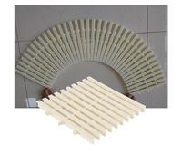Genérico Rejilla de Drenaje para Piscina - Filtro Protector de canaleta de plástico Desmontable (30 cm de Ancho, 5 Unidades) - Sistema de Drenaje de desbordamiento Beige para una gestión eficiente de