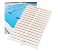 Genérico Rejilla de Drenaje para Piscinas empalmable de 30 x 100 cm para Piscinas elevadas, pasarelas, Balcones y duchas. Rejilla de Salida Duradera (6 Piezas) para un Drenaje eficiente.