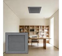 Genérico Rejilla de Filtro de Aire Gris de 14" x 48" - Cubierta de ventilación Inoxidable para Pared Lateral y Techo, Flujo de Aire optimizado para Rejillas de Entrada de Aire Acondicionado y calefac