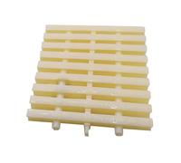 Genérico Rejilla Flexible para desagüe de Piscina, Rejilla Blanca para Ducha, solución de Drenaje de canalones para Patios, cercas y pasarelas - Juego de 5 Piezas de 18 cm