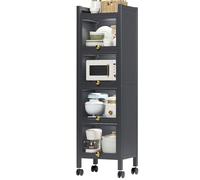 Genérico Rejilla para Horno microondas, Rejilla de Cocina con Puerta abatible, Soporte para microondas de 3, 4 y 5 Niveles, Estante de Almacenamiento para Especias, ollas y sartenes (Color: 5 Capas,