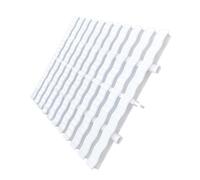 Genérico Rejillas Piscinas: filtros de desagüe de desbordamiento duraderos para Piscinas elevadas y duchas, Impermeables, 25x100 cm, Paquete de 2 (Blanco) - Solución de canaletas empa