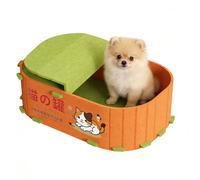 Genérico Relaxing Cat Bed, Soft Kitten Nest, 16 Inches Pet Rest House with Cushion, Felt Sleeping Mat, Indoor Cats Furniture with Comfortable Design, Cat Supplies for Home Seasonal Use